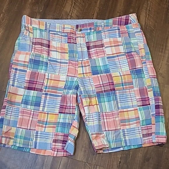 Madras Plaid LL Bean Women's Bermuda Shorts - Picture 1 of 4